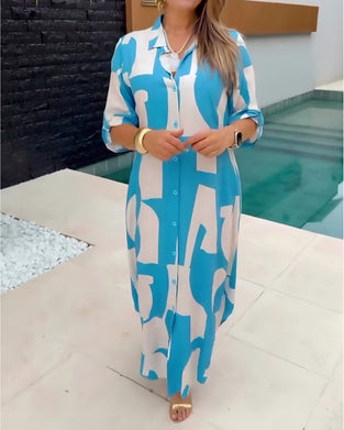 Casual Shirt Long Dress