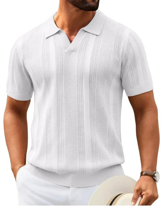 Polo Collar Men's Short Sleeve T-Shirt