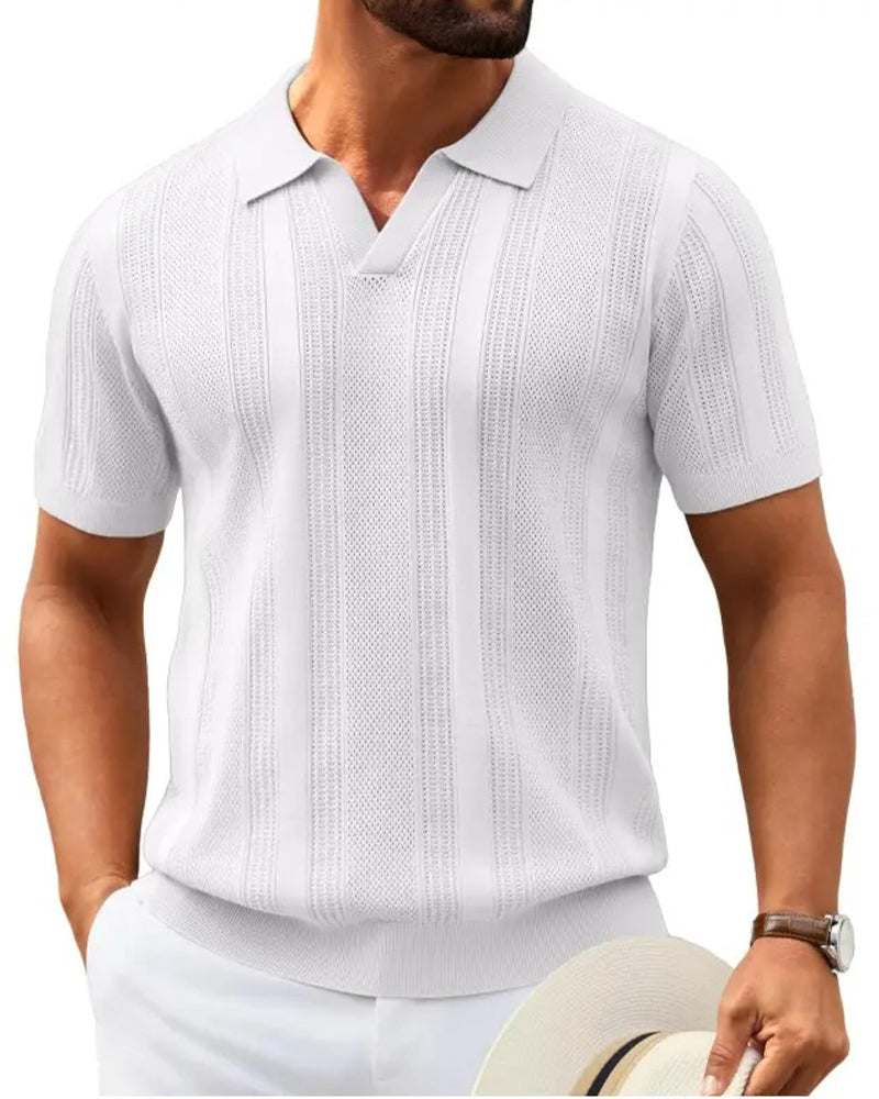 Polo Collar Men's Short Sleeve T-Shirt