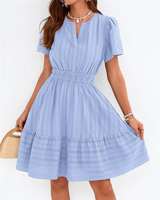V-Neck A-Line Dress
