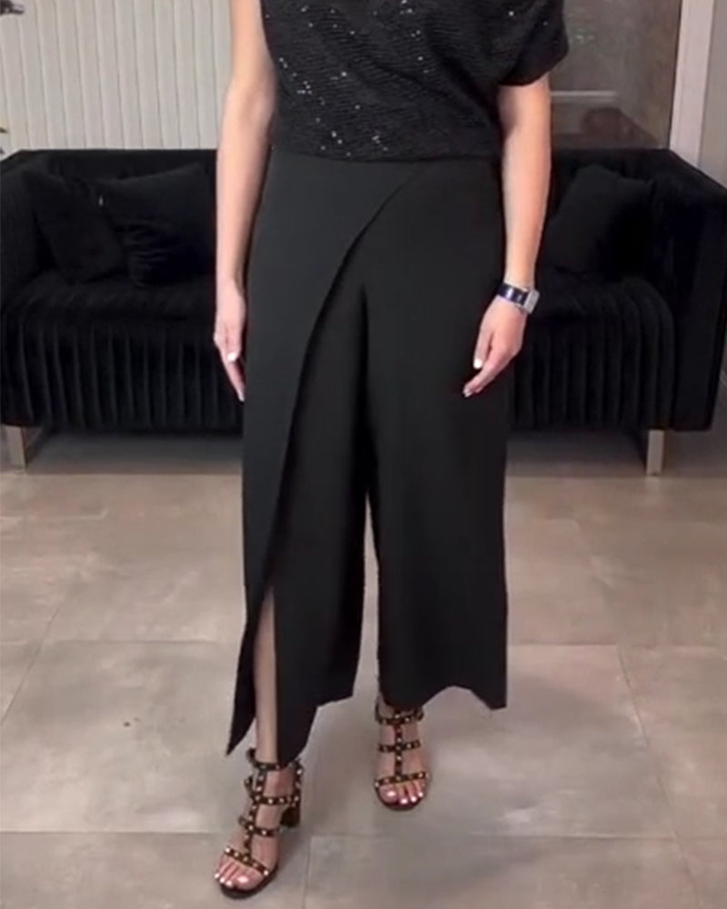 Designer Wide Leg Pants