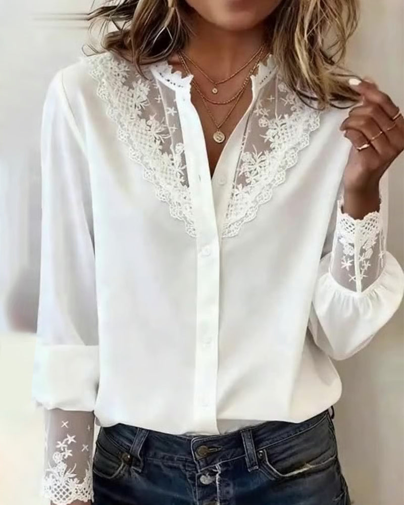 Stylish And Elegant Patchwork Shirt