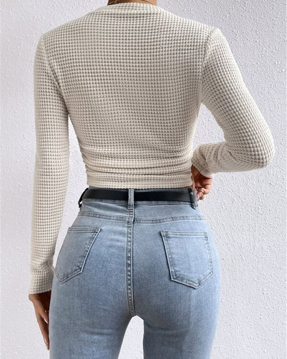 Slim Fit Versatile Long Sleeve Top