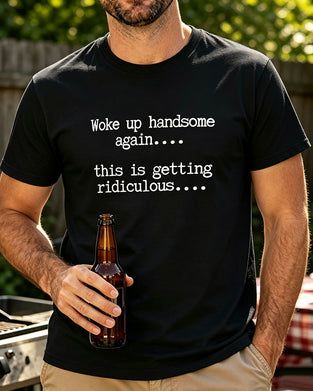 Men's Letter Print Crew Neck T-Shirt