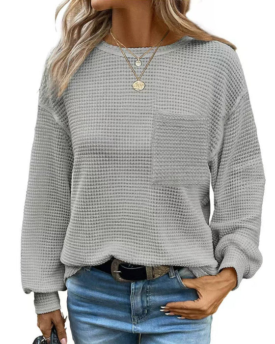 Crew Neck Loose-Fit Top