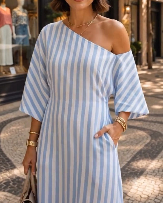 Casual One Shoulder Dress
