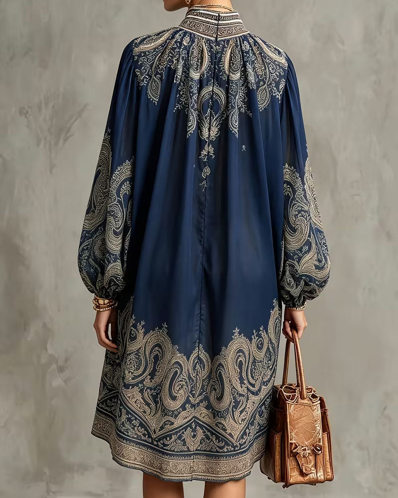Turtleneck Irregular Casual Dress