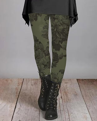 Elegant leggings with floral print