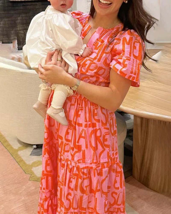 Elegant waist tied dress