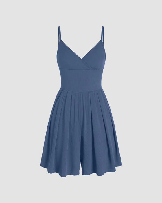 Solid Color Casual Jumpsuits