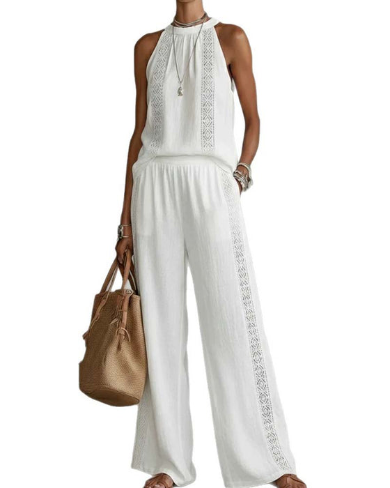 Hollow Out Halter Two-Piece Sets