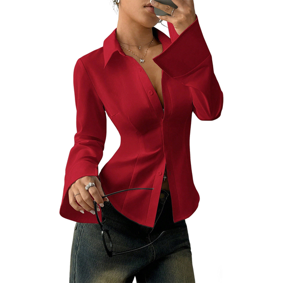 Women's Elegant Slim-Fit Blouse