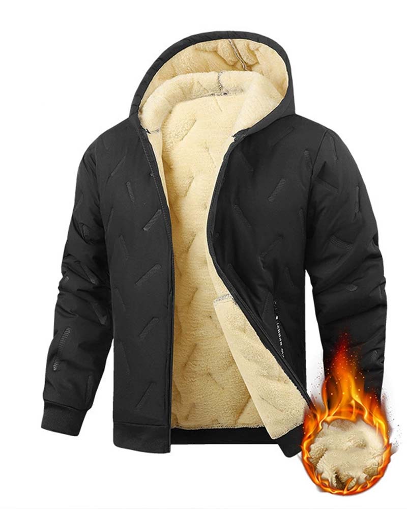 Hooded Fleece Thickened Coat
