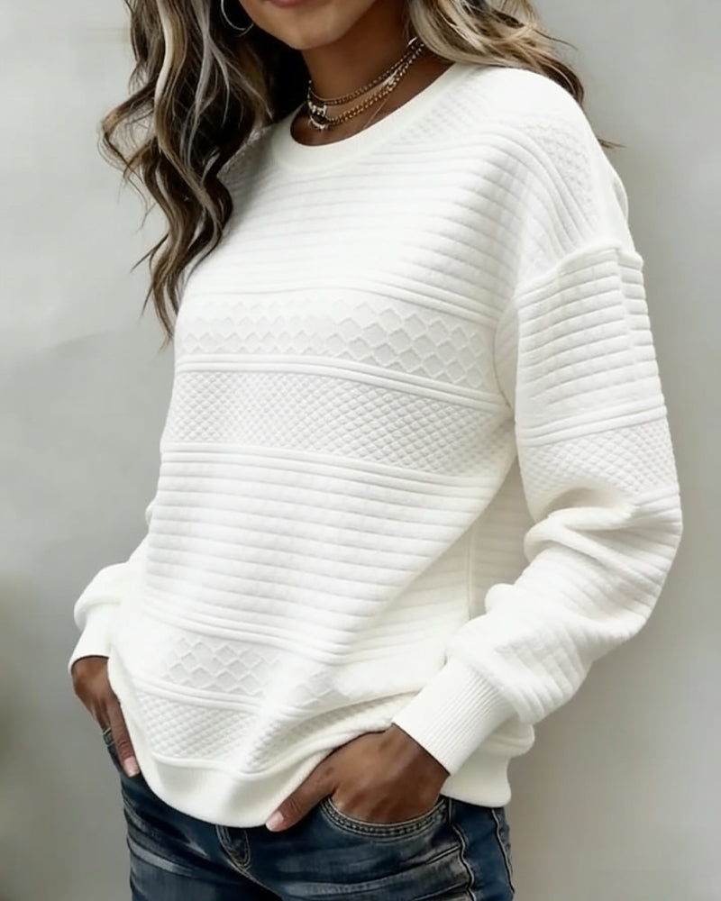Twist Round Neck Sweatshirt