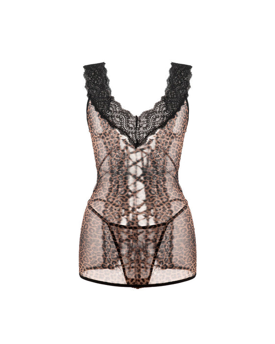 Sexy Strappy Lace Nightgown