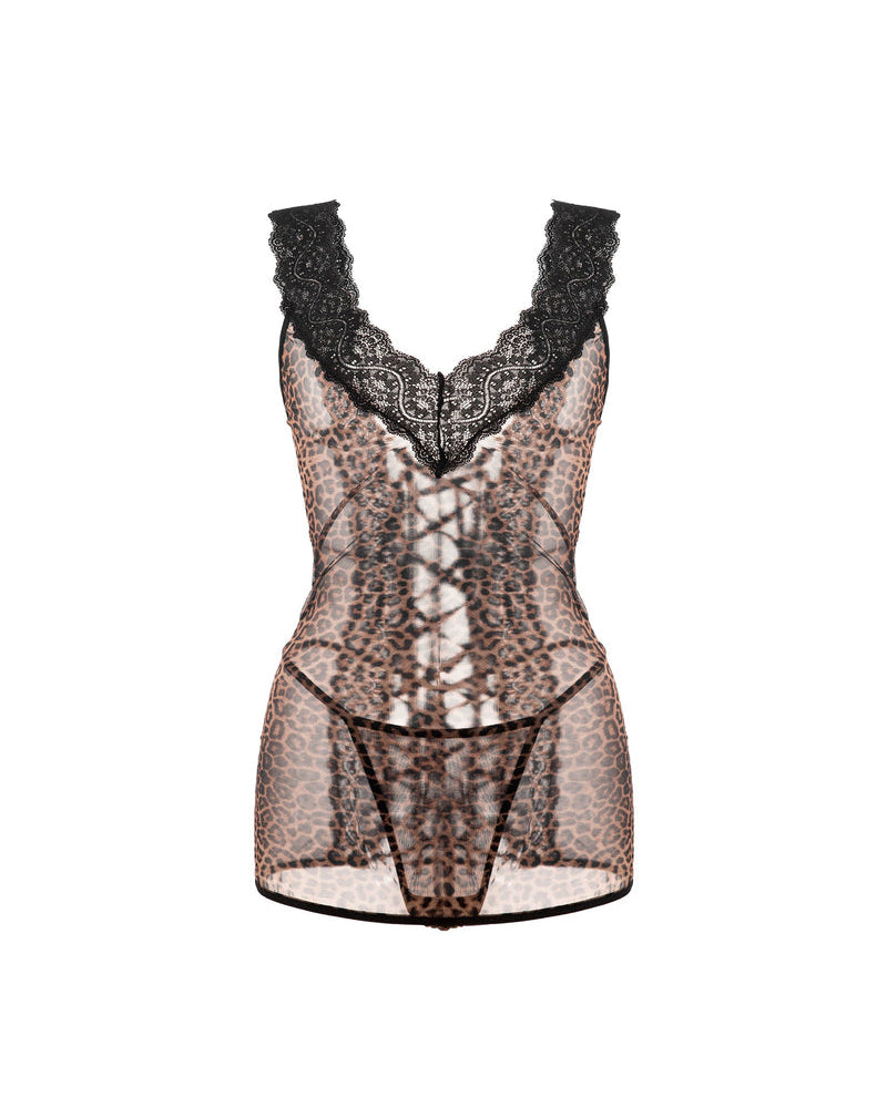 Sexy Strappy Lace Nightgown