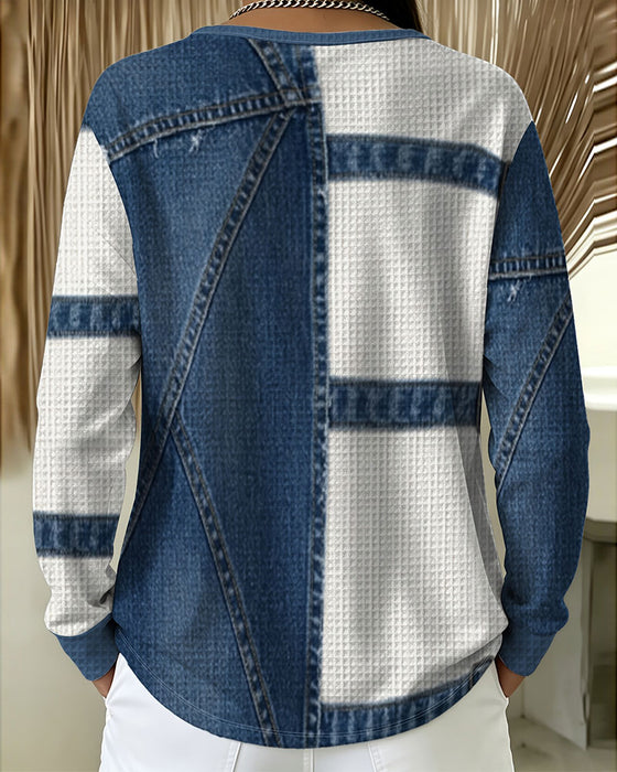Half-Zip Casual Design Top