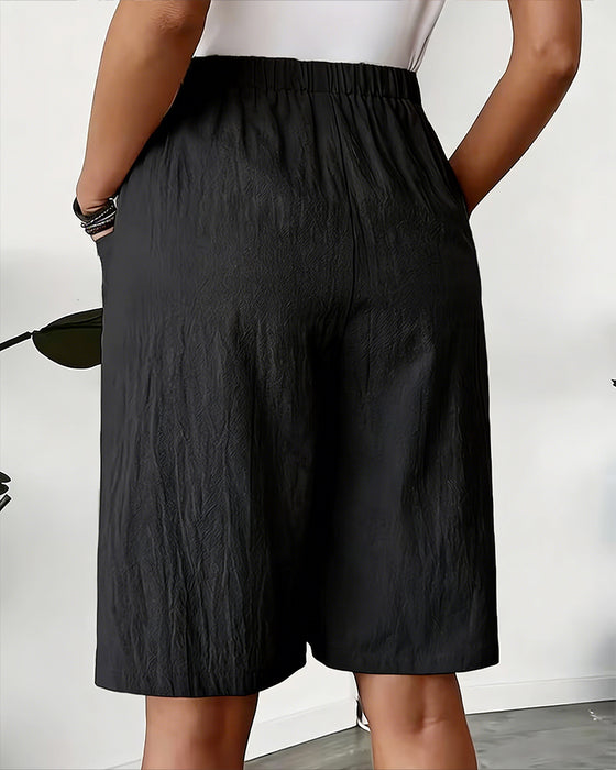 100% Cotton Casual Pocket Design Shorts
