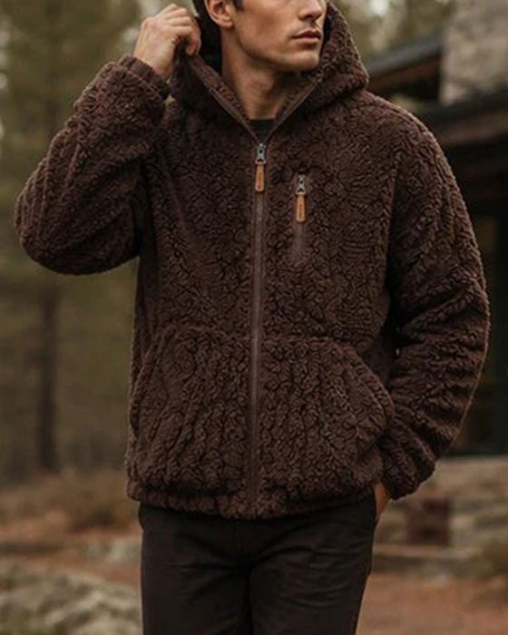 Men's Hooded Zipper Coat