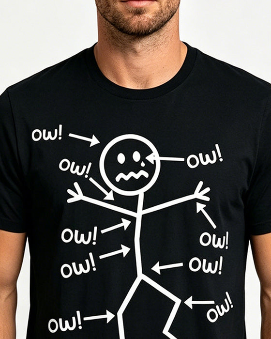 Match Print Cotton Casual T-Shirt