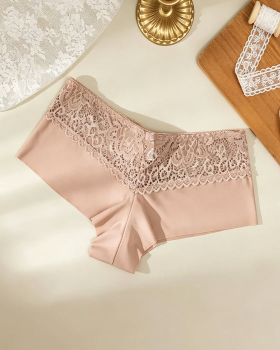 Breathable Hollow Out Ladies Boxer Lingerie