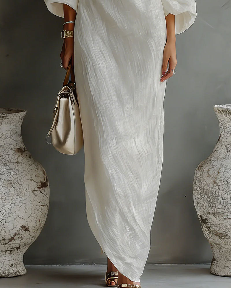 Fashionable Off-Shoulder Long Dress