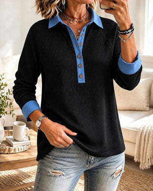 Trendy V-Neck Casual Top