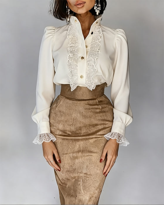 Lace Fashion Patchwork Blouse