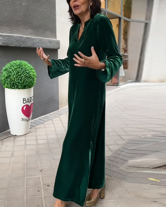 Solid Color Fashionable Loose Dress