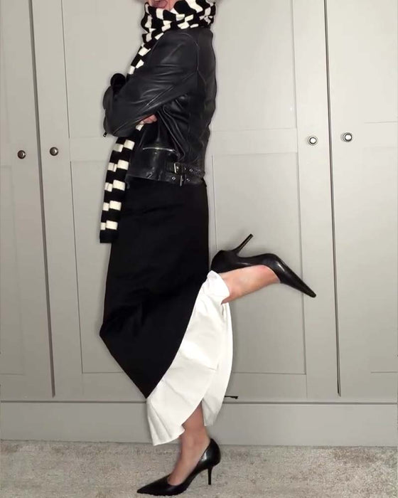 Slimming Color-Blocked Maxi Dress