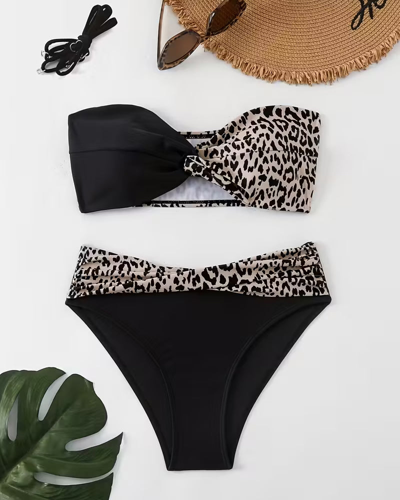 Bralette Leopard Print Bikini