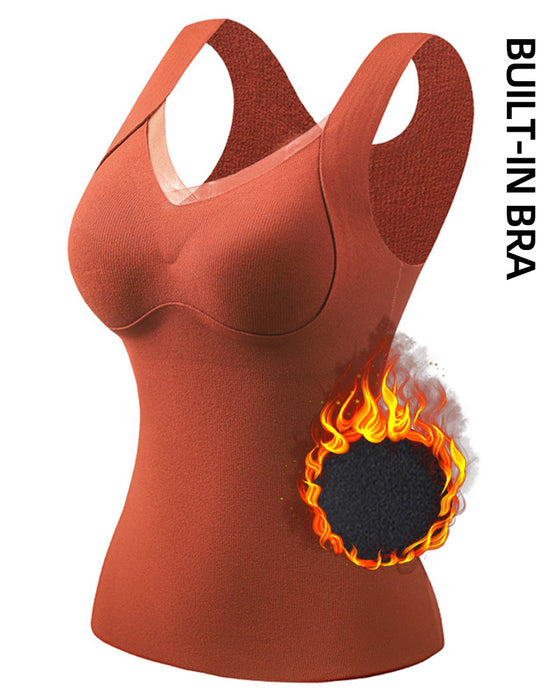 Lace One-Piece Built-In Bra Tank Top