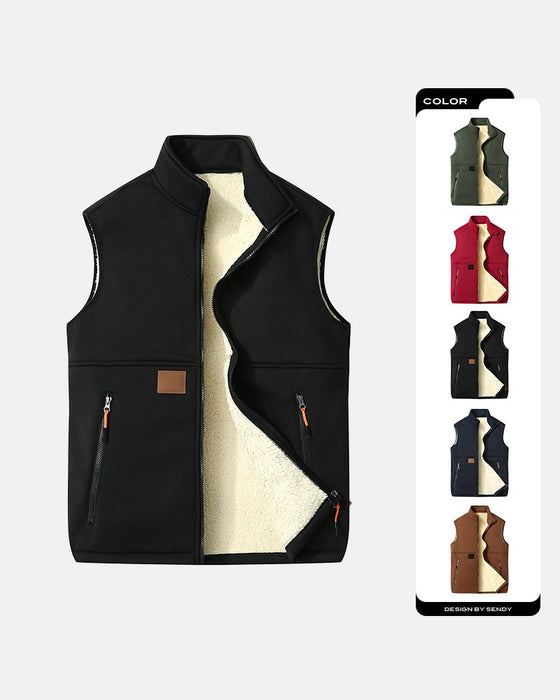 Padded Polar Fleece Open Front Cardigans