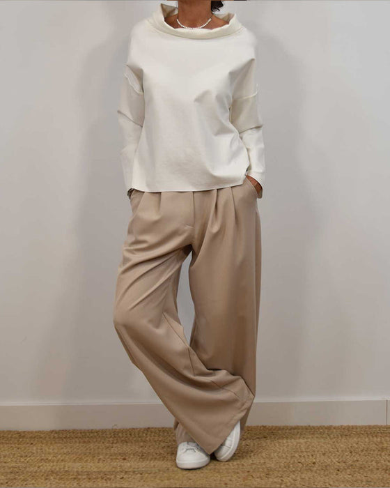 Long sleeve simple casual top