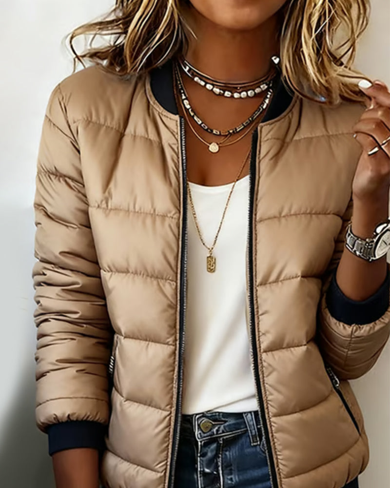 Zip Up Casual Padded Jacket