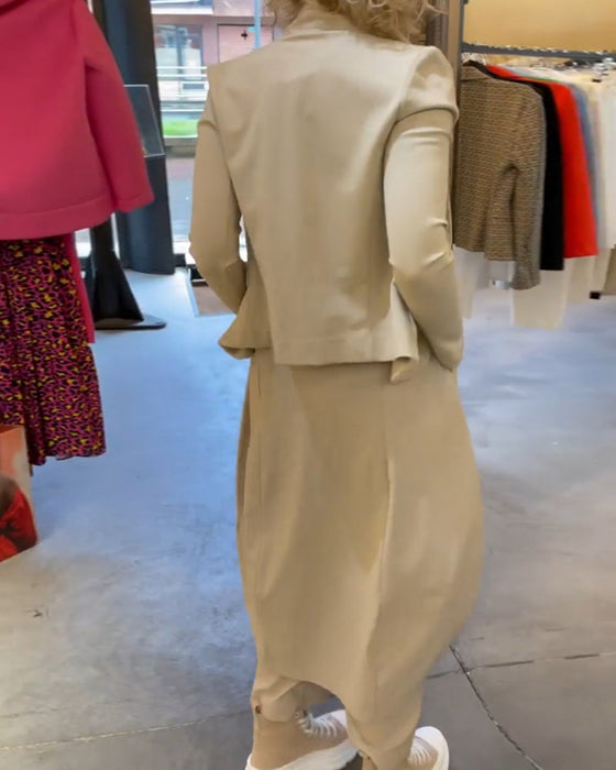 Casual solid colour long sleeve dress