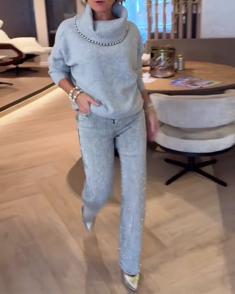 Fashionable Turtleneck Versatile Jumper