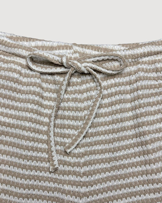 High Waist Striped Casual Pants