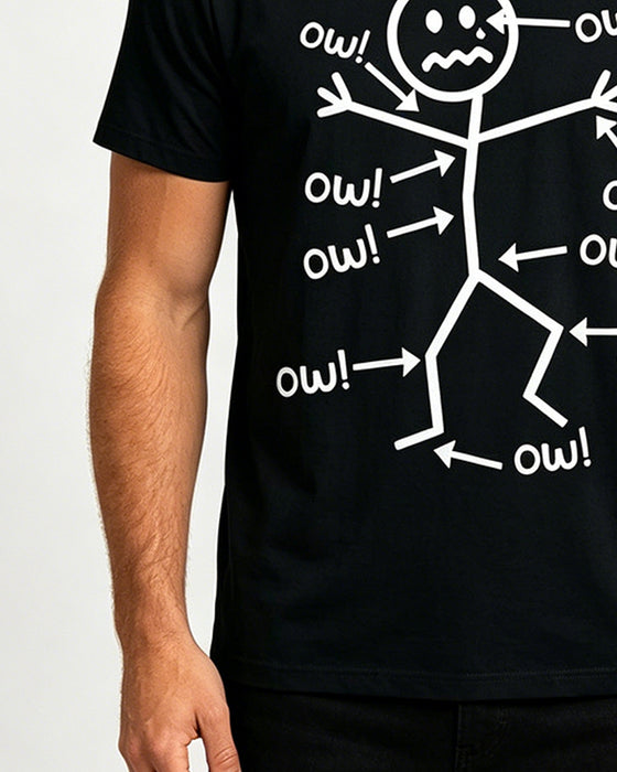 Match Print Cotton Casual T-Shirt