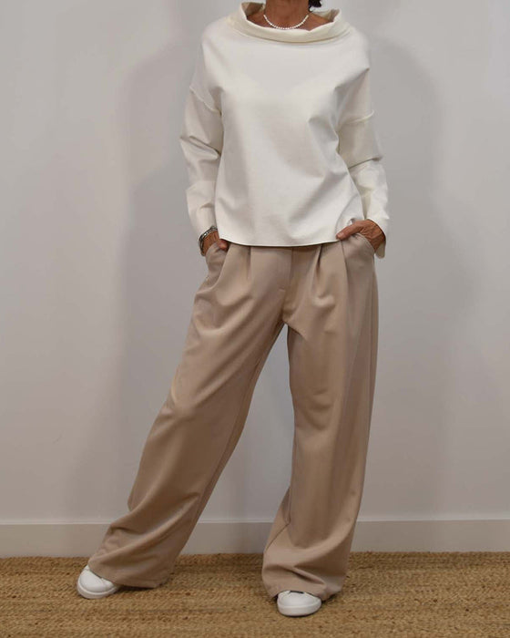 Long sleeve simple casual top