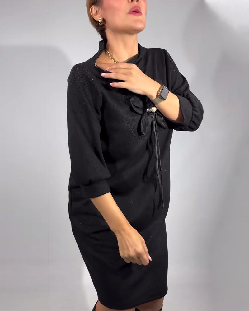 3D Floral Design Fashion Dress