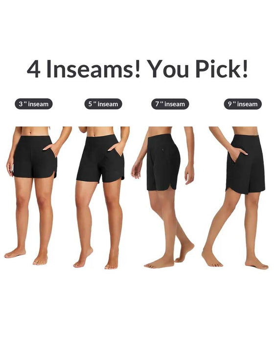 High Waist Split Sports Casual Shorts