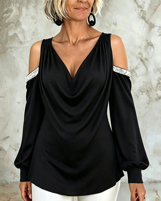 Casual Trendy Off-Shoulder Blouse