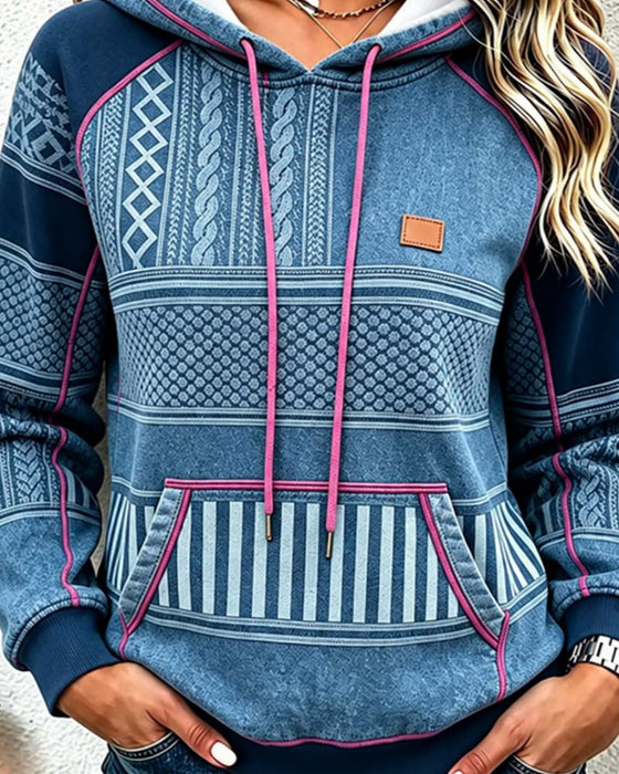 Hooded Long Sleeve Relaxed Hoodie