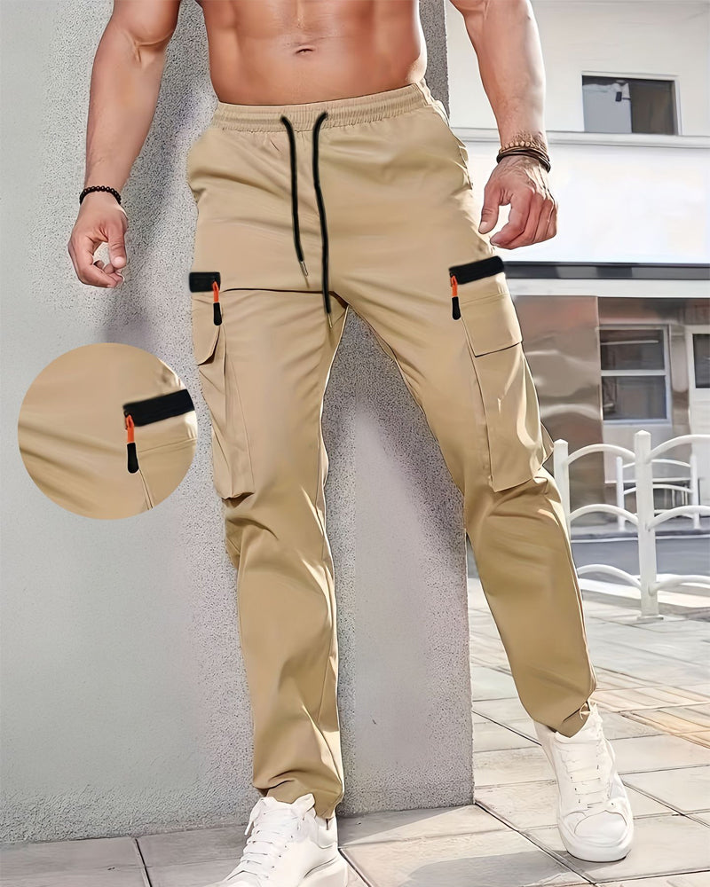 Sporty Multi-Pocket Cargo Pants