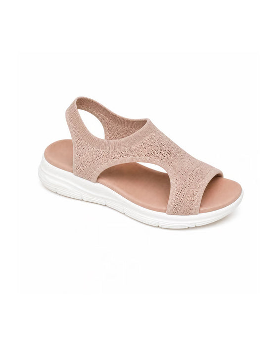 Peep Toe Flyknit Sandals