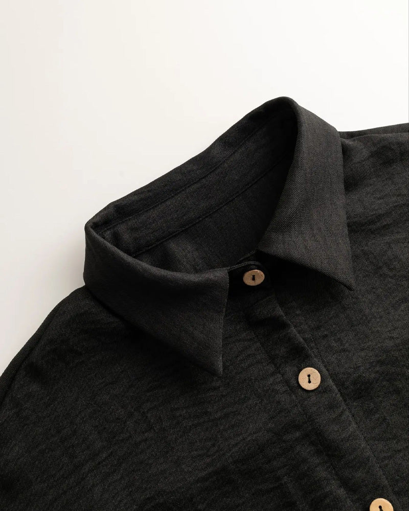 Long Sleeve Casual Solid Set