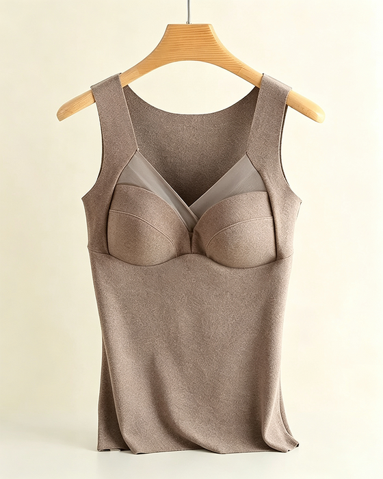 One-Piece Padded Warm Tank Top