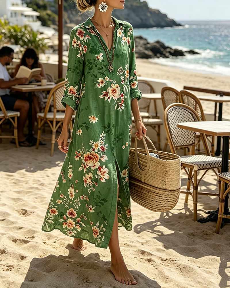 Floral Print Maxi Dress
