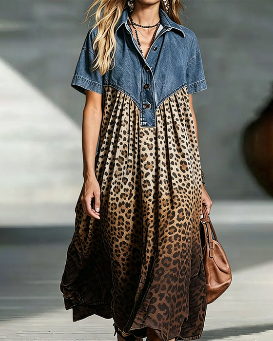 Animal Print Casual Dress